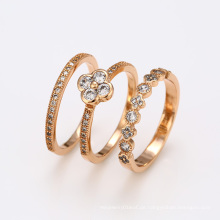 12424 Feine Schmuck Mode Set Ringe, Unisex 18k neuen Design Gold Fingerring